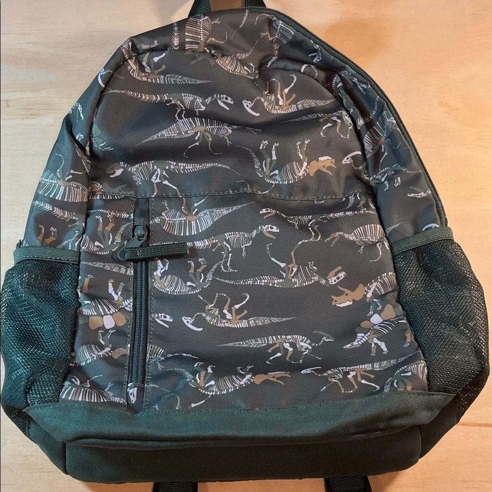 Dinosaur Print Backpack - Green